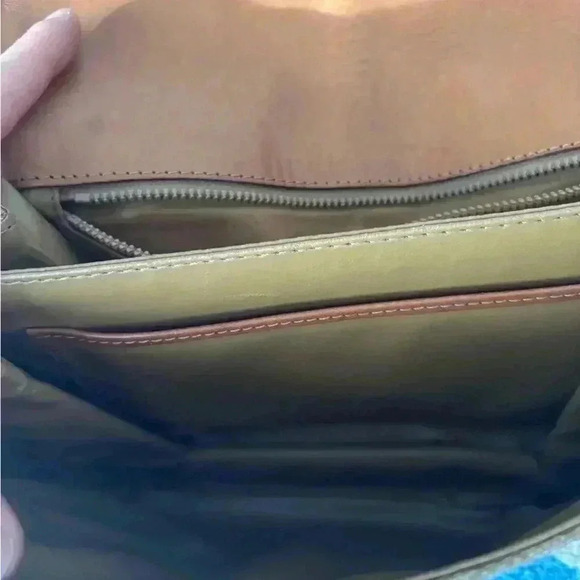 CELINE Macadam Blason Shoulder Cross Body Bag PVC Leather Beige - Picture 5 of 16